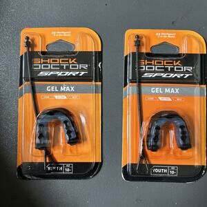 Set of 2 - Shock Doctor Sport Gel Max Youth Ages 10 & Under Mouth Guards